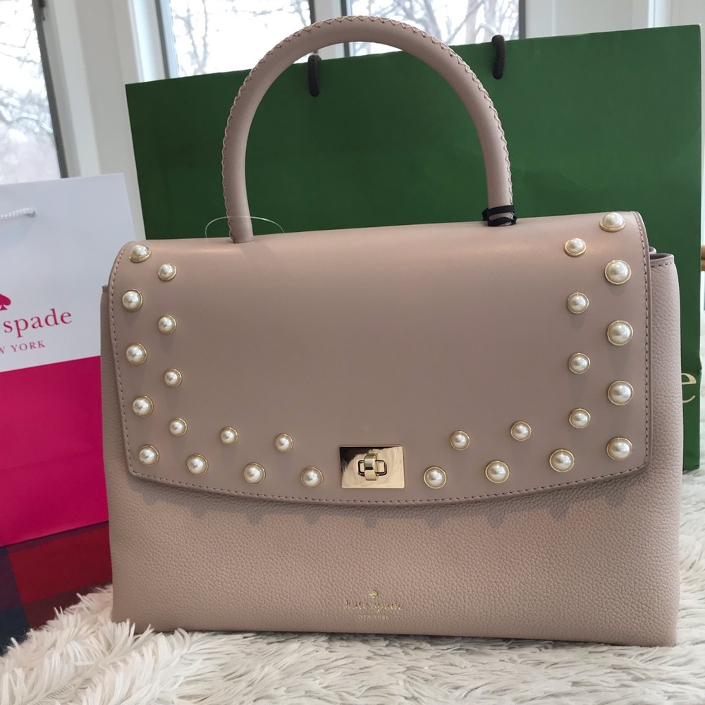 Kate Spade Dorina Serrano place pearl satchel new